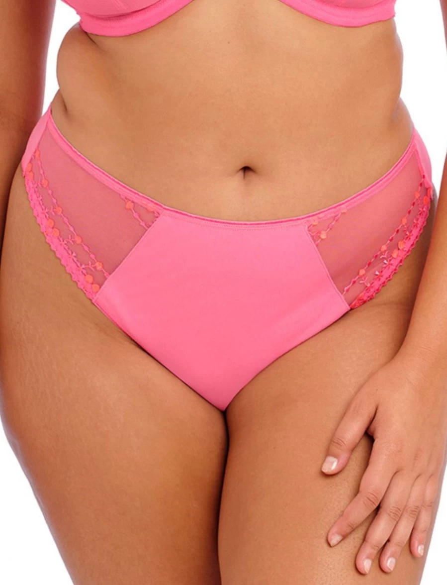 Elomi Matilda Thong Lingerie in Wild Cherry Red - Supportive Plus Size Underwear