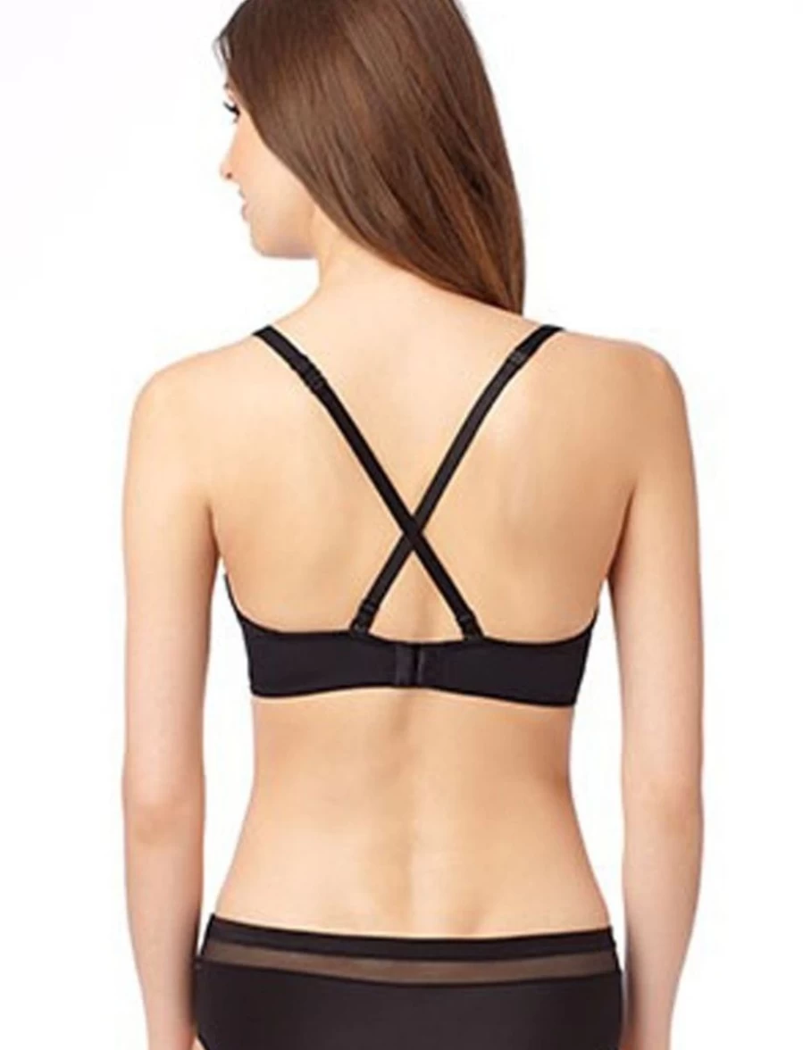 Le Mystere Infinite Possibilities Underwire Moulded Bra - Black Lace Push-Up Bra for Women