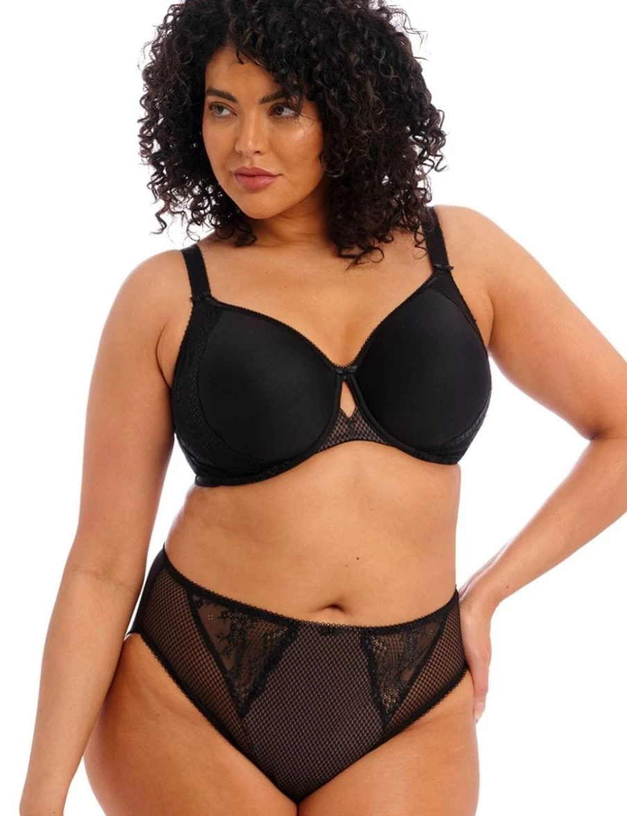 Elomi Charley Bandless Spacer Bra - Moulded Cup, Black, Underwire Support