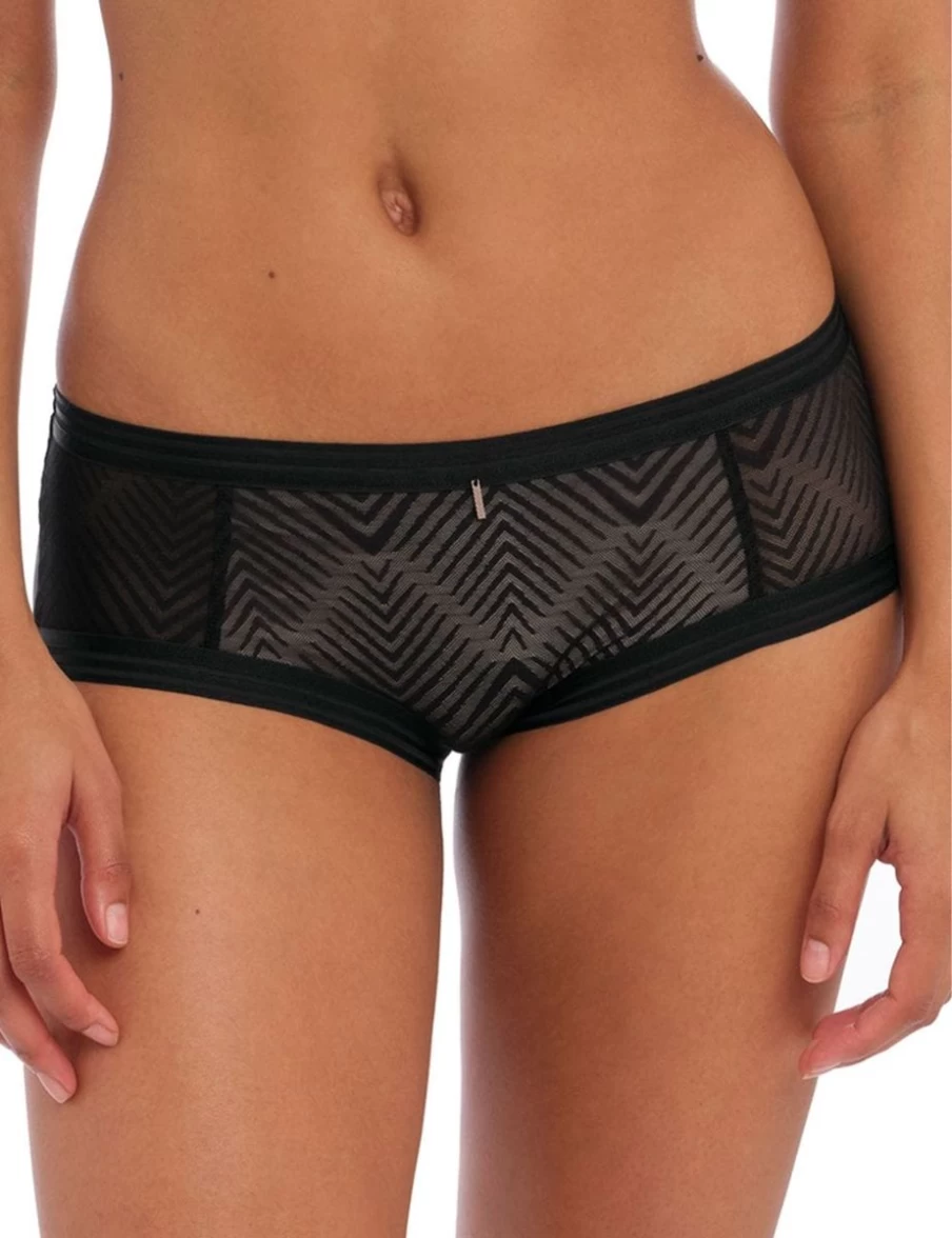 Freya Black Tailored Short Brief - Women's Stylish Underwear