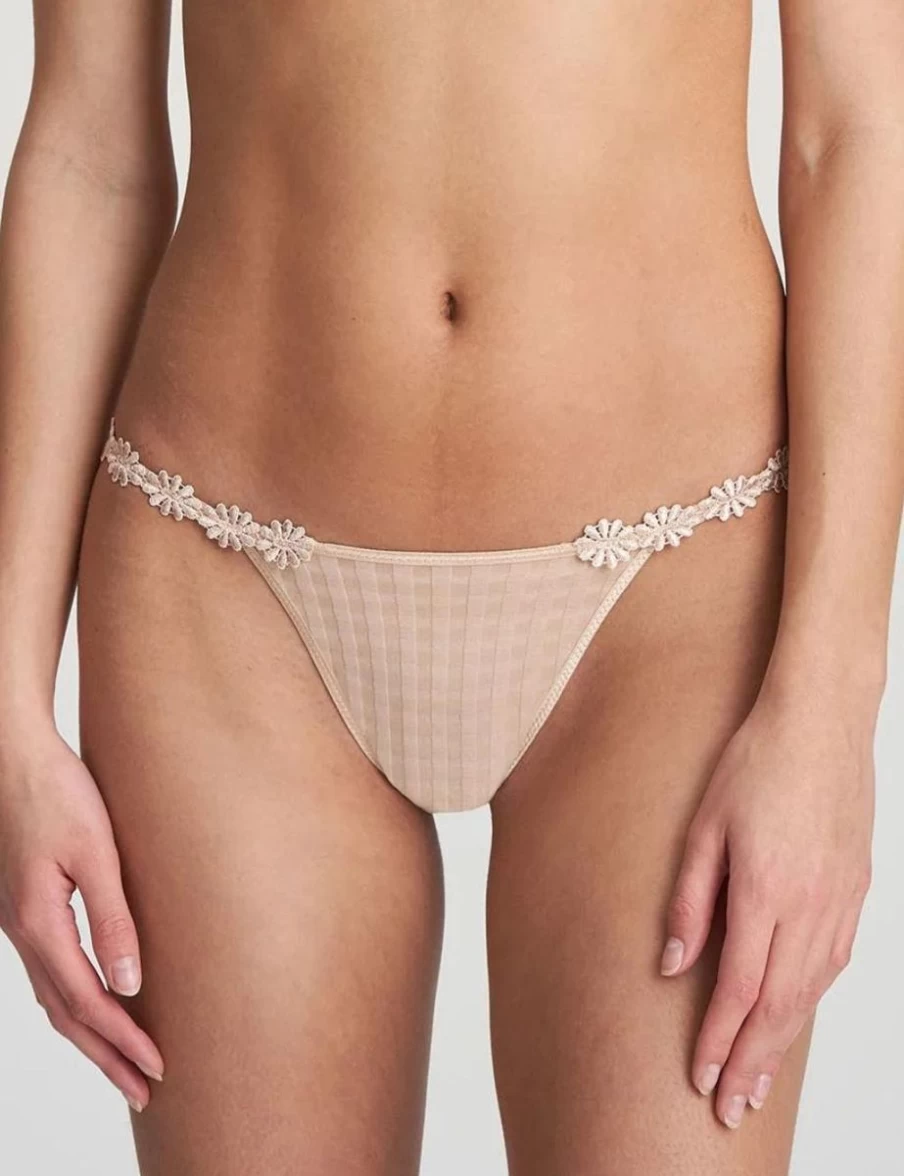 Marie Jo Avero Low Rise Thong Underwear in Caffe Latte - Comfortable Lingerie by Marie Jo Laveur