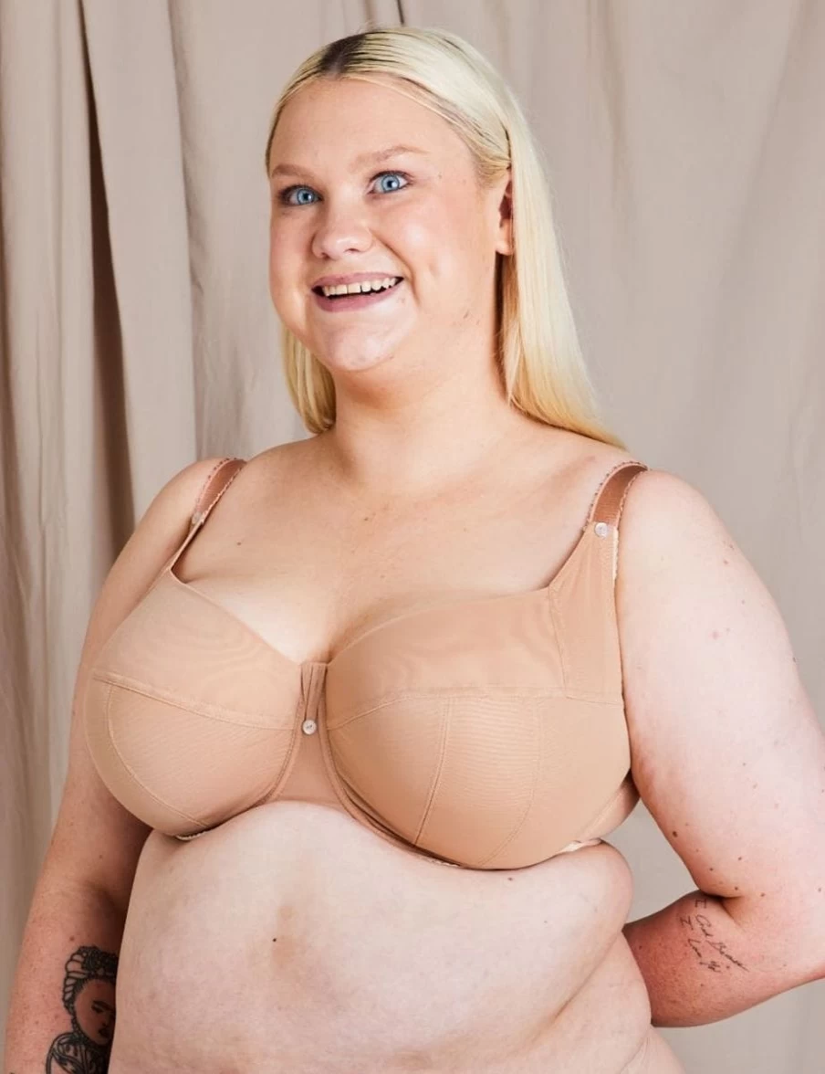 Ewa Michalak Nibynic Sf Bra in Nude | Supportive Full Cup Lingerie | EM Nude Underwear