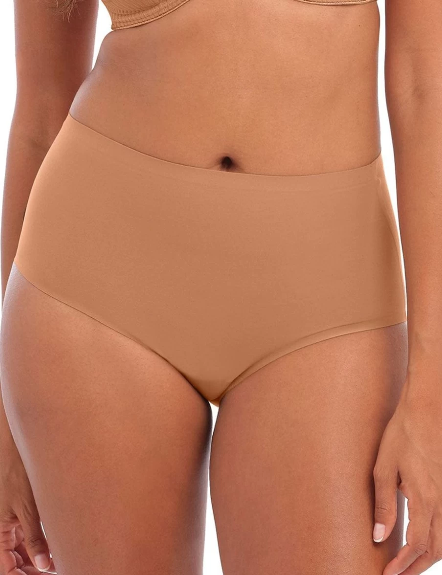 Fantasie Smoothease Seamless Full Brief Underwear in Cinnamon - No Show Stretch Comfort