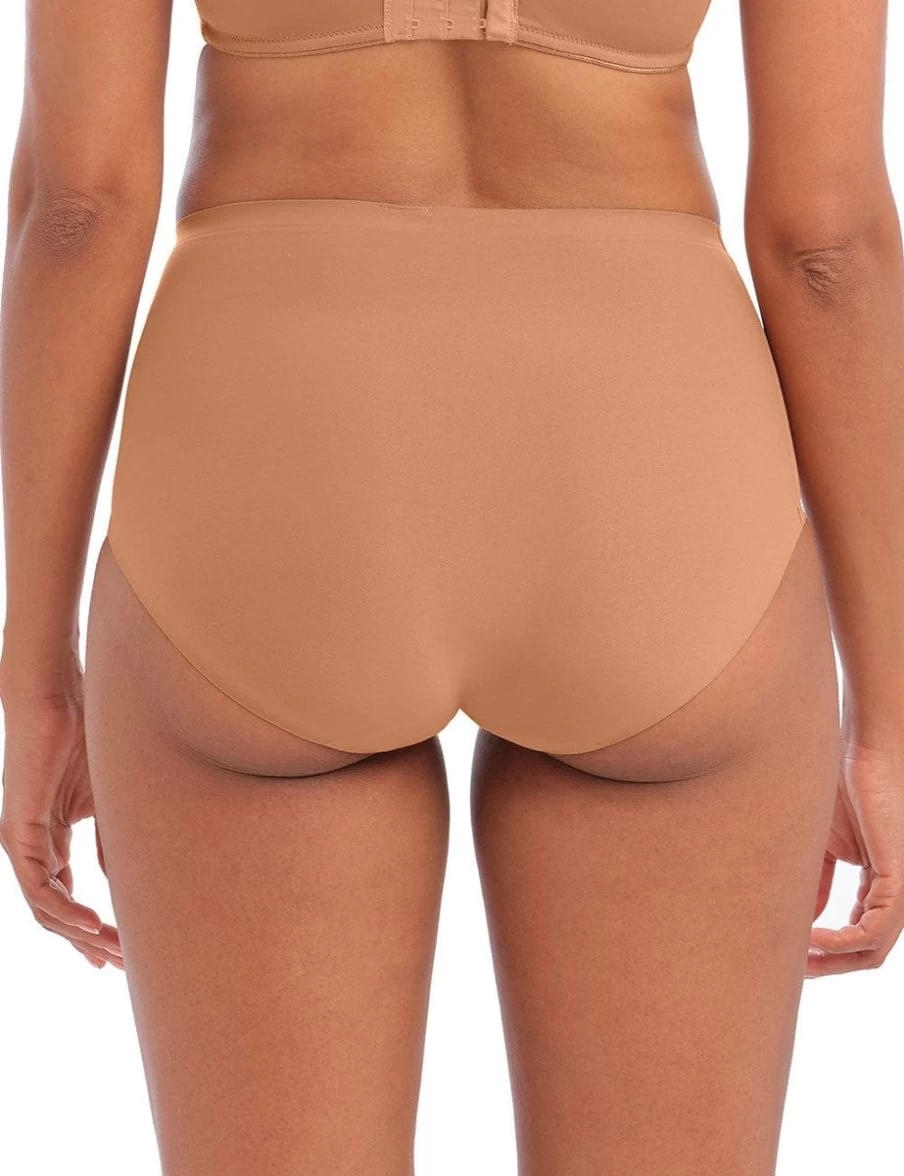 Fantasie Smoothease Seamless Full Brief Underwear in Cinnamon - No Show Stretch Comfort