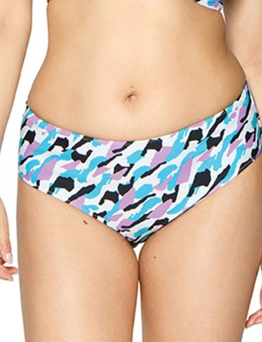Curvy Kate Miami Heat Reversible Retro Shorts - Floral Print Mix High Waist Bikini Bottoms
