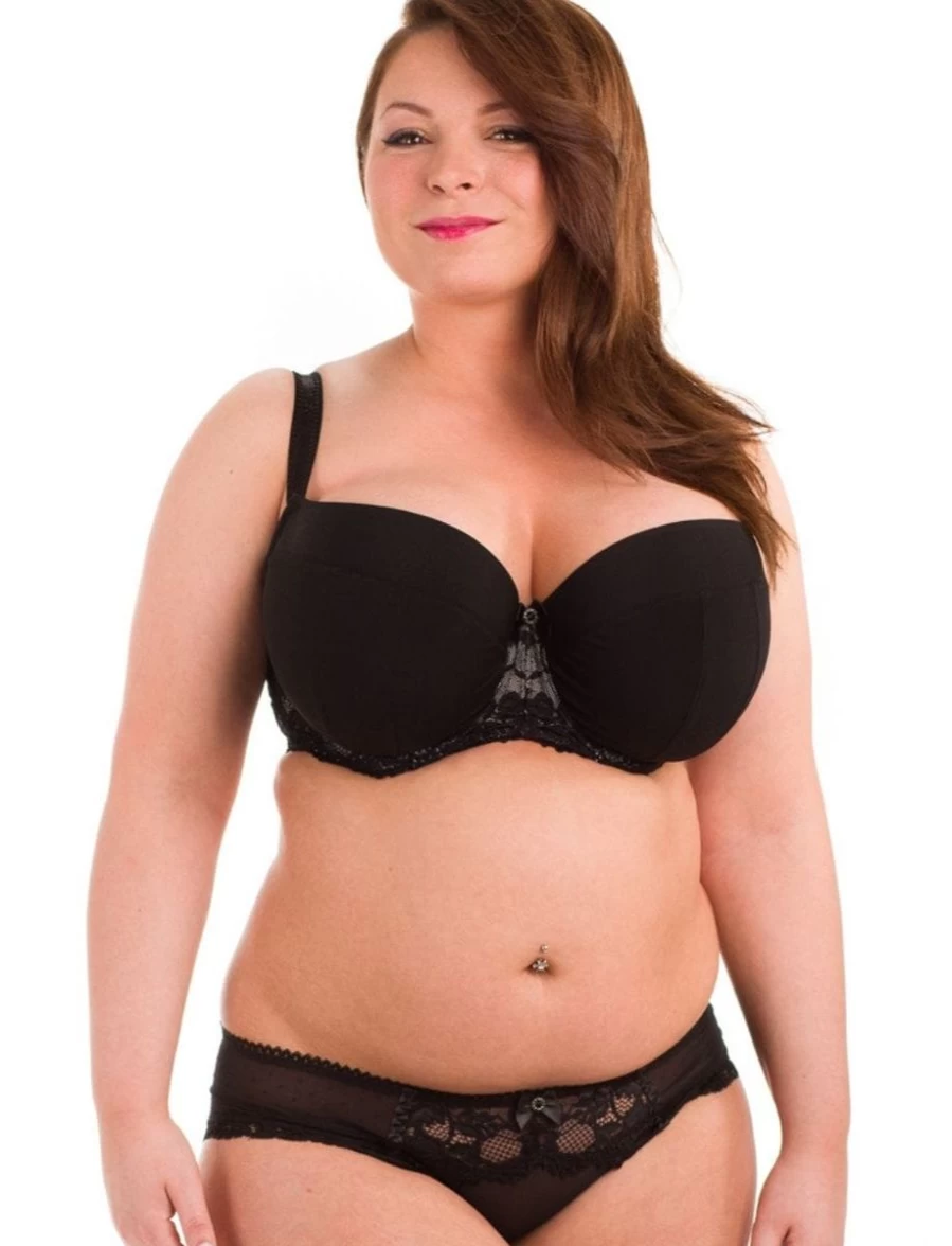 Ewa Michalak Szykus S Padded Bra in Black | Supportive Lace Underwire Bra for Women