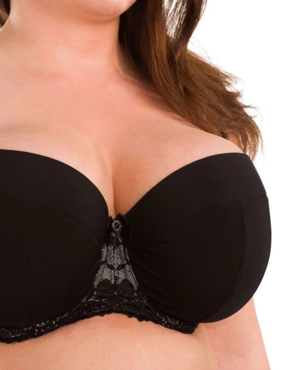Ewa Michalak Szykus S Padded Bra in Black | Supportive Lace Underwire Bra for Women