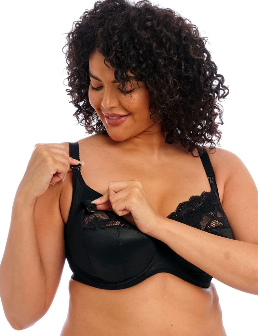 Elomi Molly UW Nursing Bra - Comfortable Maternity & Nursing Bra in Black