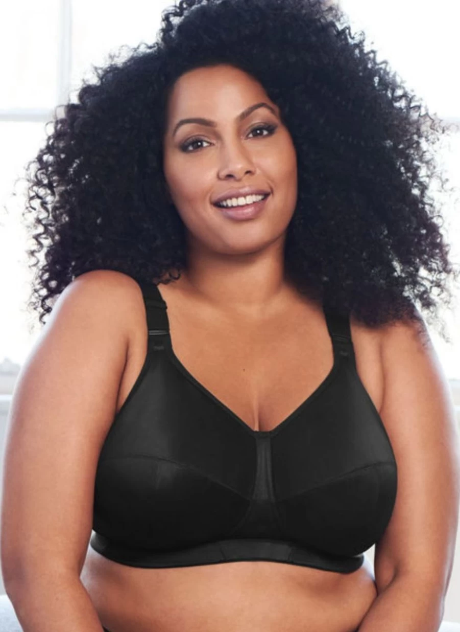 Goddess Celeste Non-Wired Comfort Bra - Soft Support Everyday Wear - Black