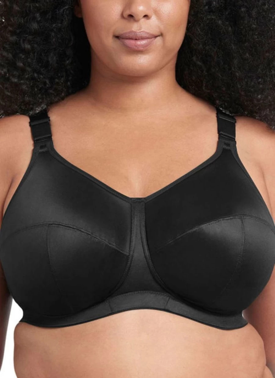 Goddess Celeste Non-Wired Comfort Bra - Soft Support Everyday Wear - Black