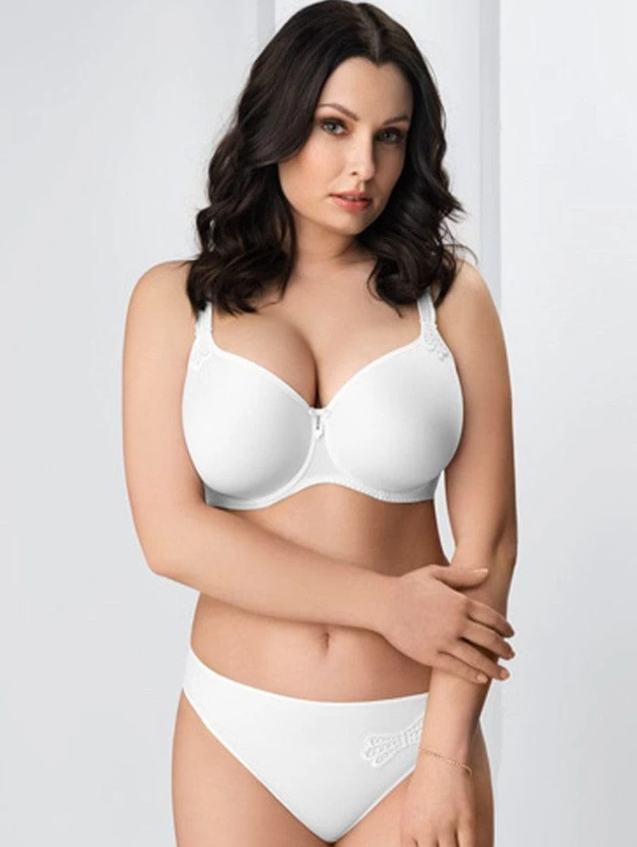 Corin Virginia White Moulded Bra - Comfortable T-Shirt Bra with Smooth Fit