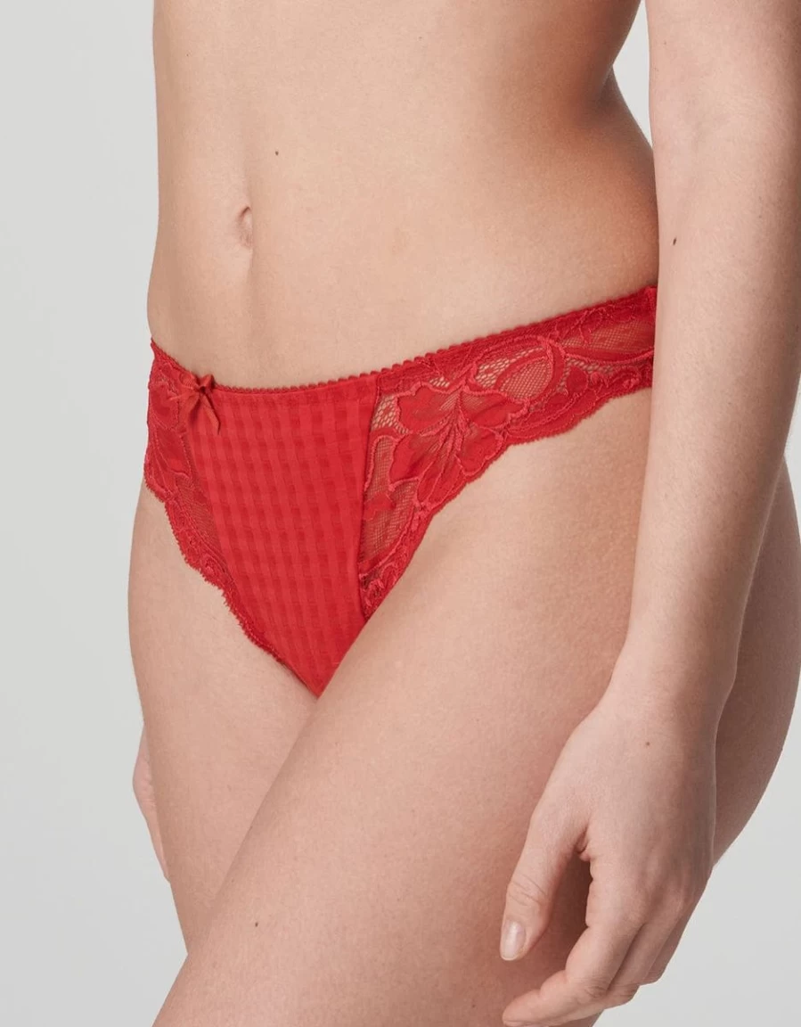 Prima Donna Madison Classic Thong - Scarlet Red Luxury Lingerie
