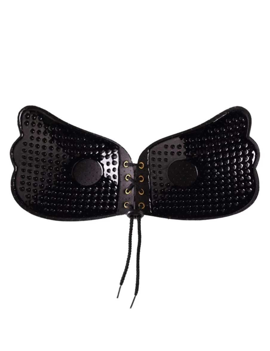 Lingadore Black Push Up Bra with Adhesive Support for Enhanced Lift and Comfort