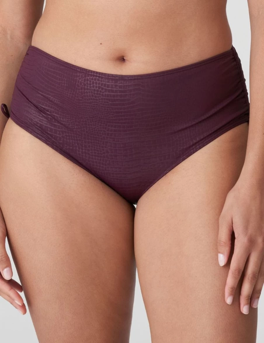 Prima Donna Dalyan Bikini Full Briefs in Ropes Wine - Premium Women's Swimwear