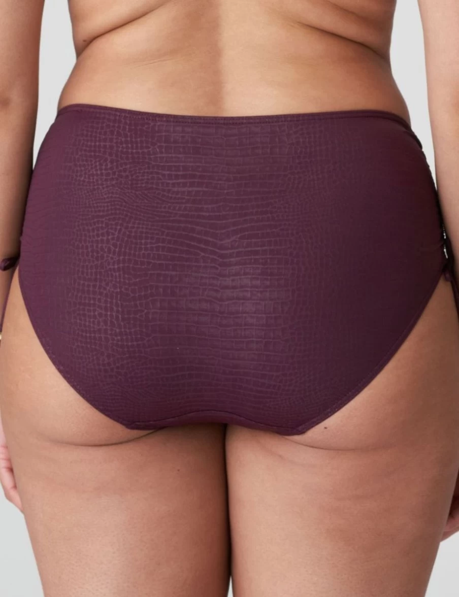 Prima Donna Dalyan Bikini Full Briefs in Ropes Wine - Premium Women's Swimwear
