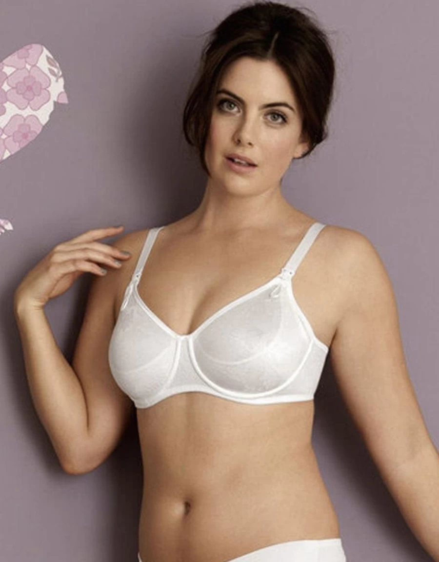 Anita Basic White Underwire Nursing Bra - Comfortable Maternity & Breastfeeding Support
