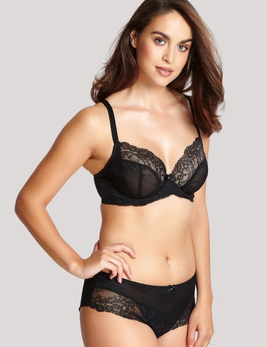 Panache Ana Plunge Bra - Black Underwear for Women, Supportive & Comfortable Lingerie