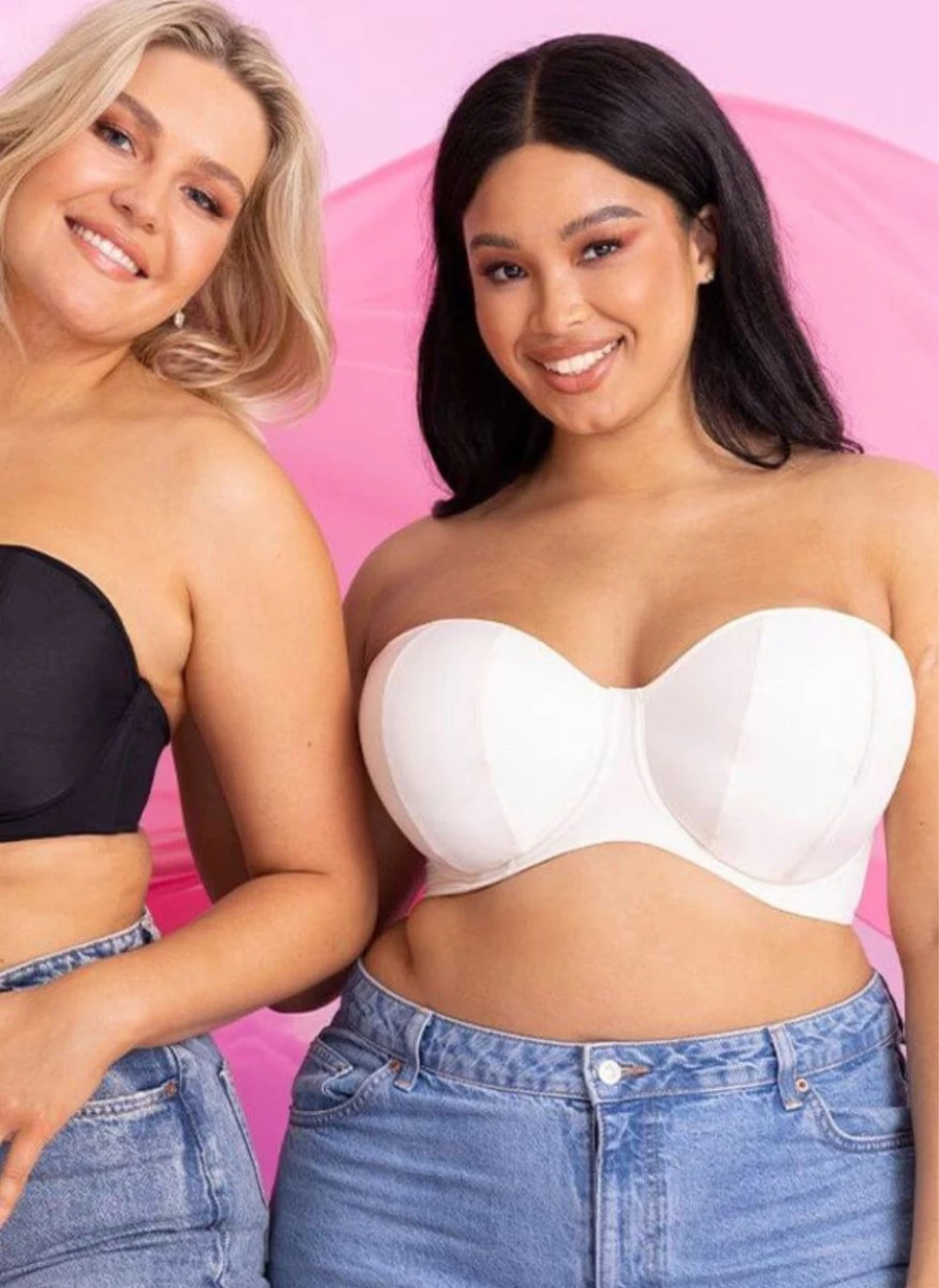 Curvy Kate Luxe Strapless Bra in Pearl Ivory – Supportive Comfort for Full Busts