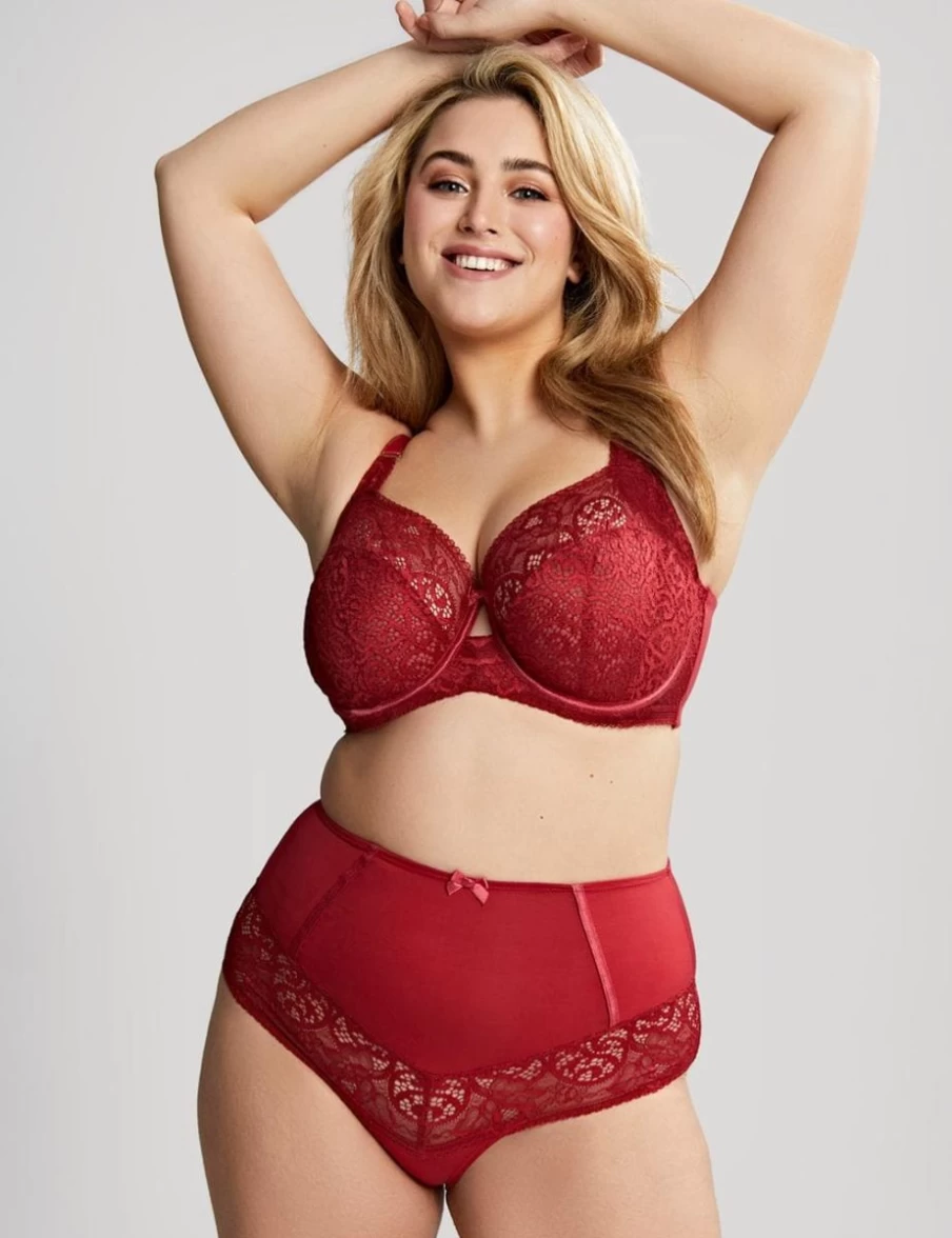 Sculptresse Estel Full Cup Bra in Raspberry | Supportive Plus Size Lingerie