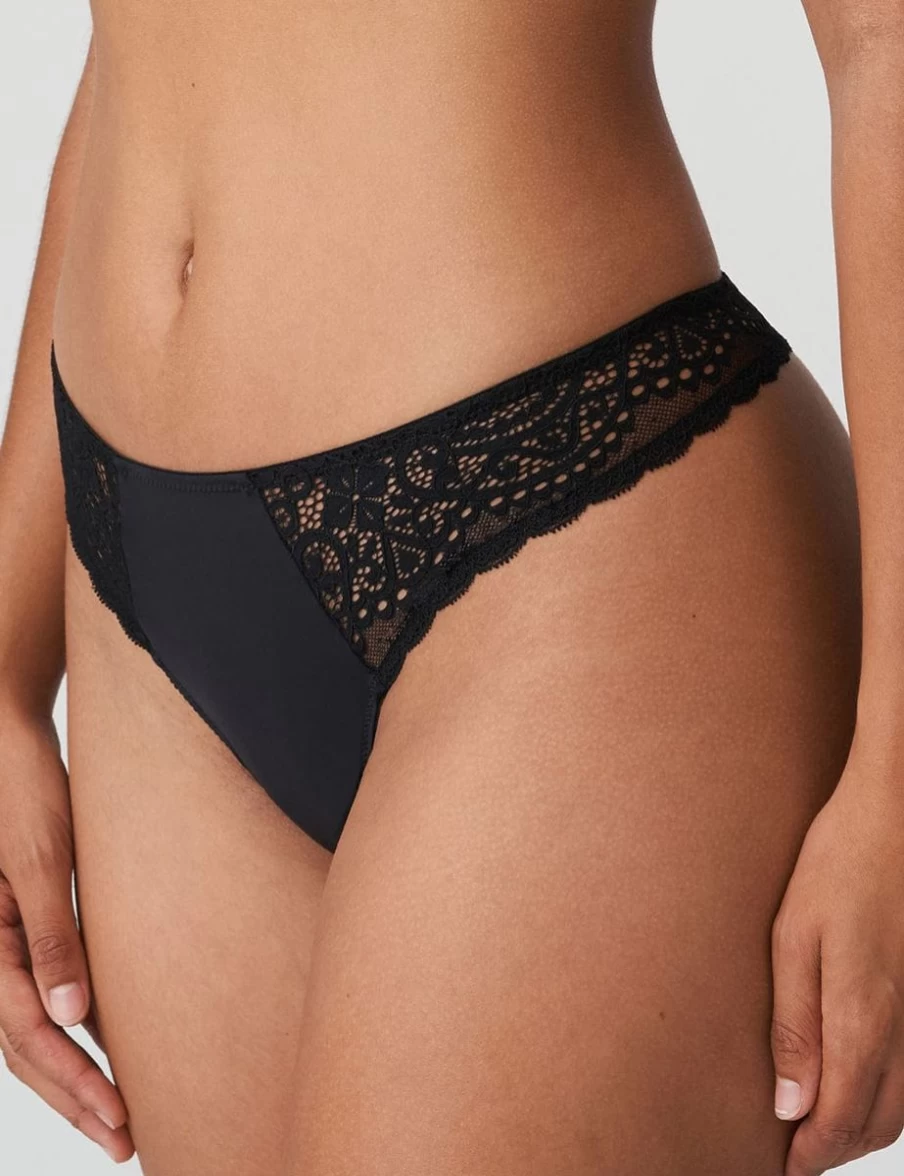 Prima Donna Twist I Do Thong Black Lingerie - Comfortable & Stylish Women's Underwear