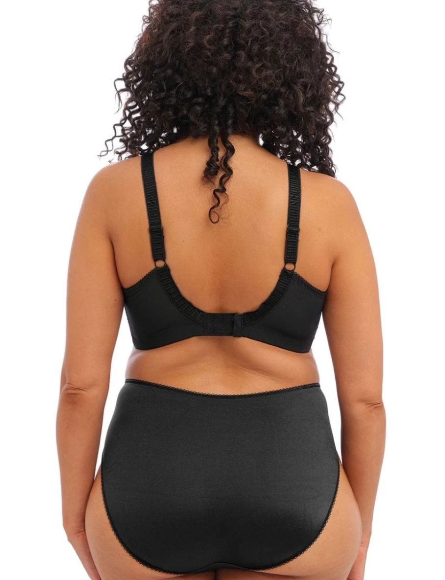 Elomi Cate Wireless Full Coverage Bra in Black - Supportive Plus Size Bralette