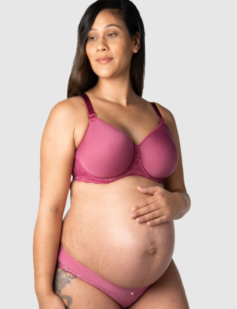 Hotmilk Obsession Full Cup Nursing Bra in Rose - Comfortable Maternity Bra for Breastfeeding