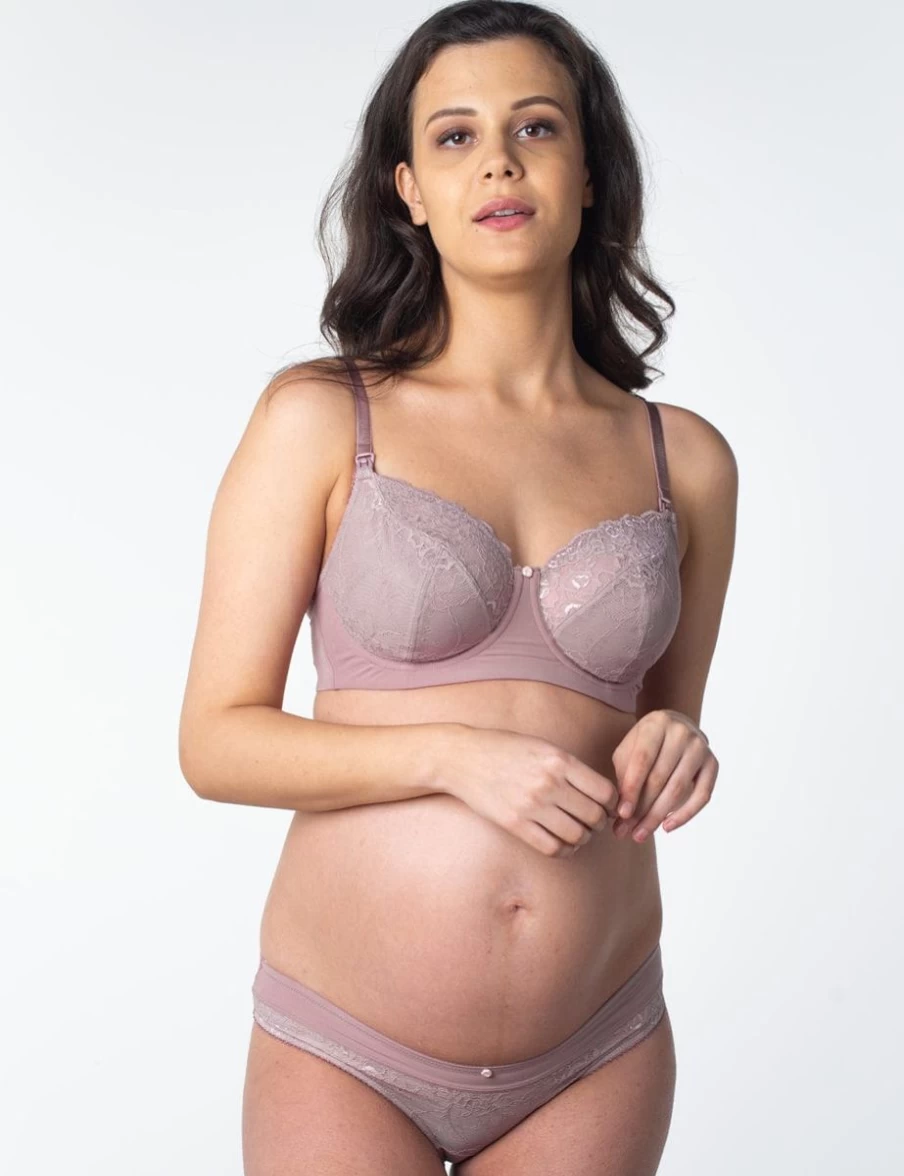 Hotmilk Temptation Full Cup Nursing Bra in Mocha - Comfortable Maternity Bra for Breastfeeding