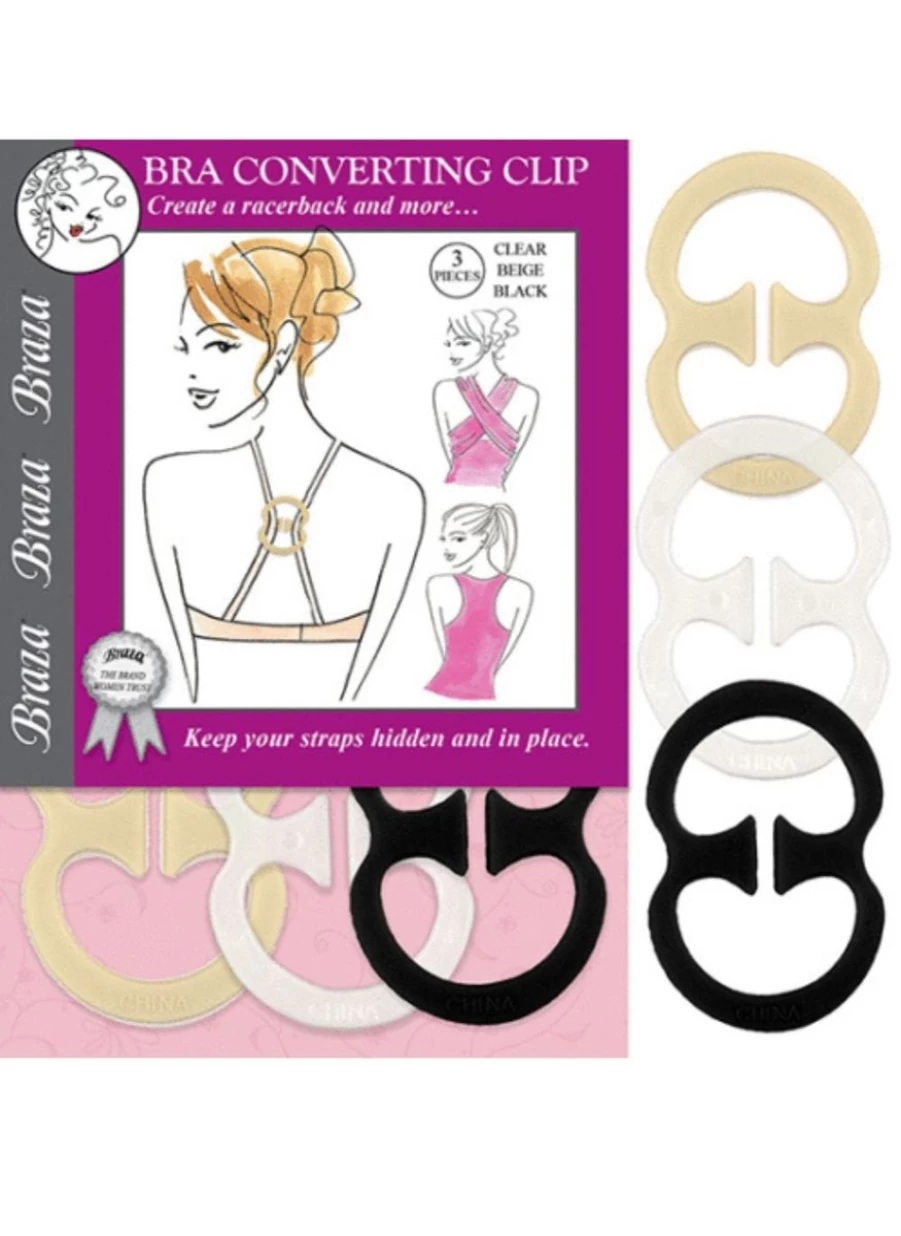 Braza Bra Back Converter Clip - Adjustable Multiway Bra Strap Clasp for Comfort & Support