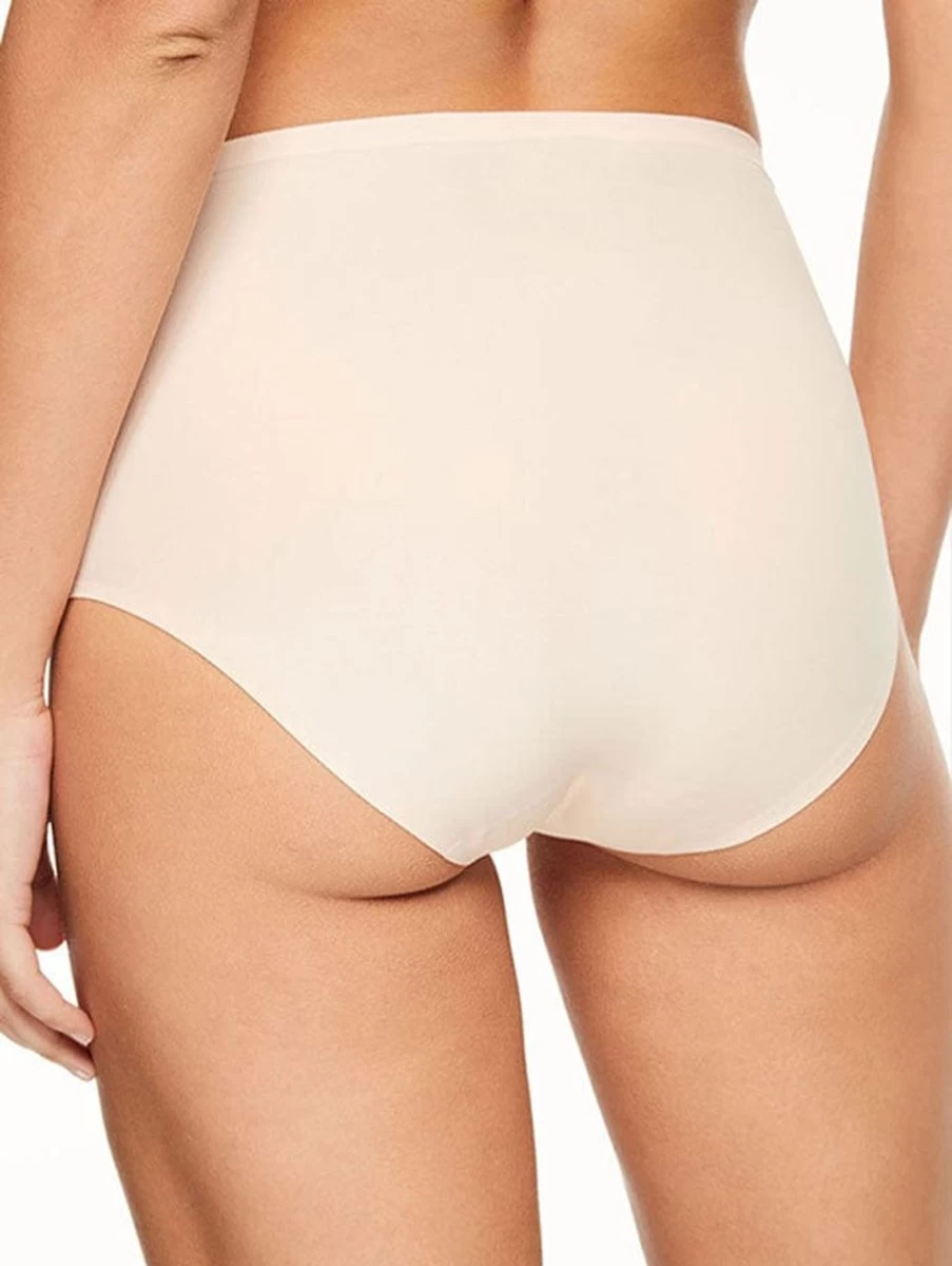 Chantelle Soft Stretch High Waist Brief - Comfortable One Size Underwear in Nude