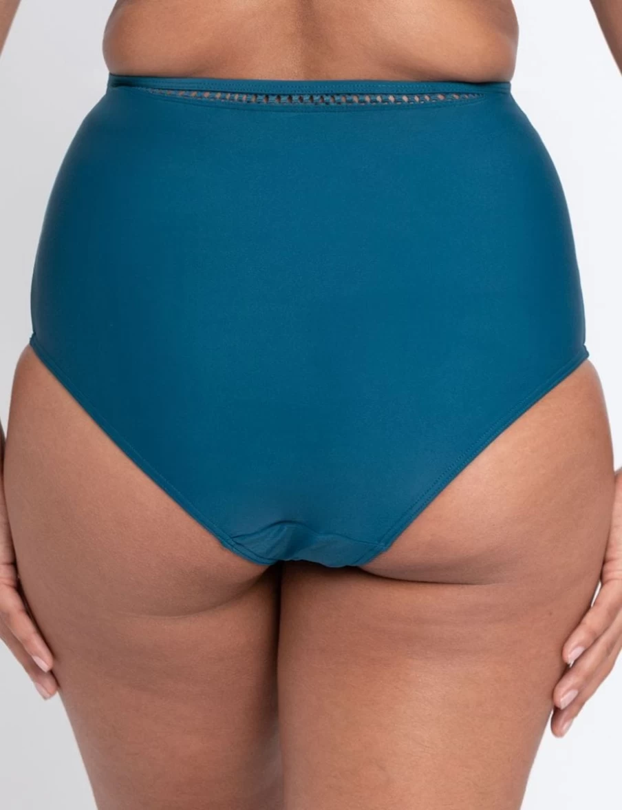 Curvy Kate First Class High Waist Panties in Deep Teal - Comfortable Shapewear for Women