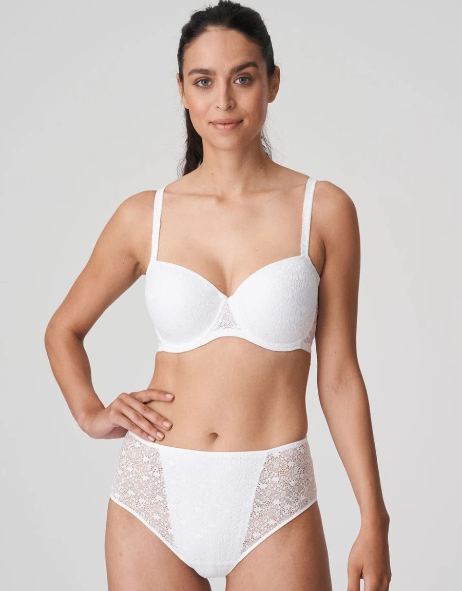 Prima Donna Twist Epirus Padded Balcony Bra in White | Supportive Comfort Lingerie