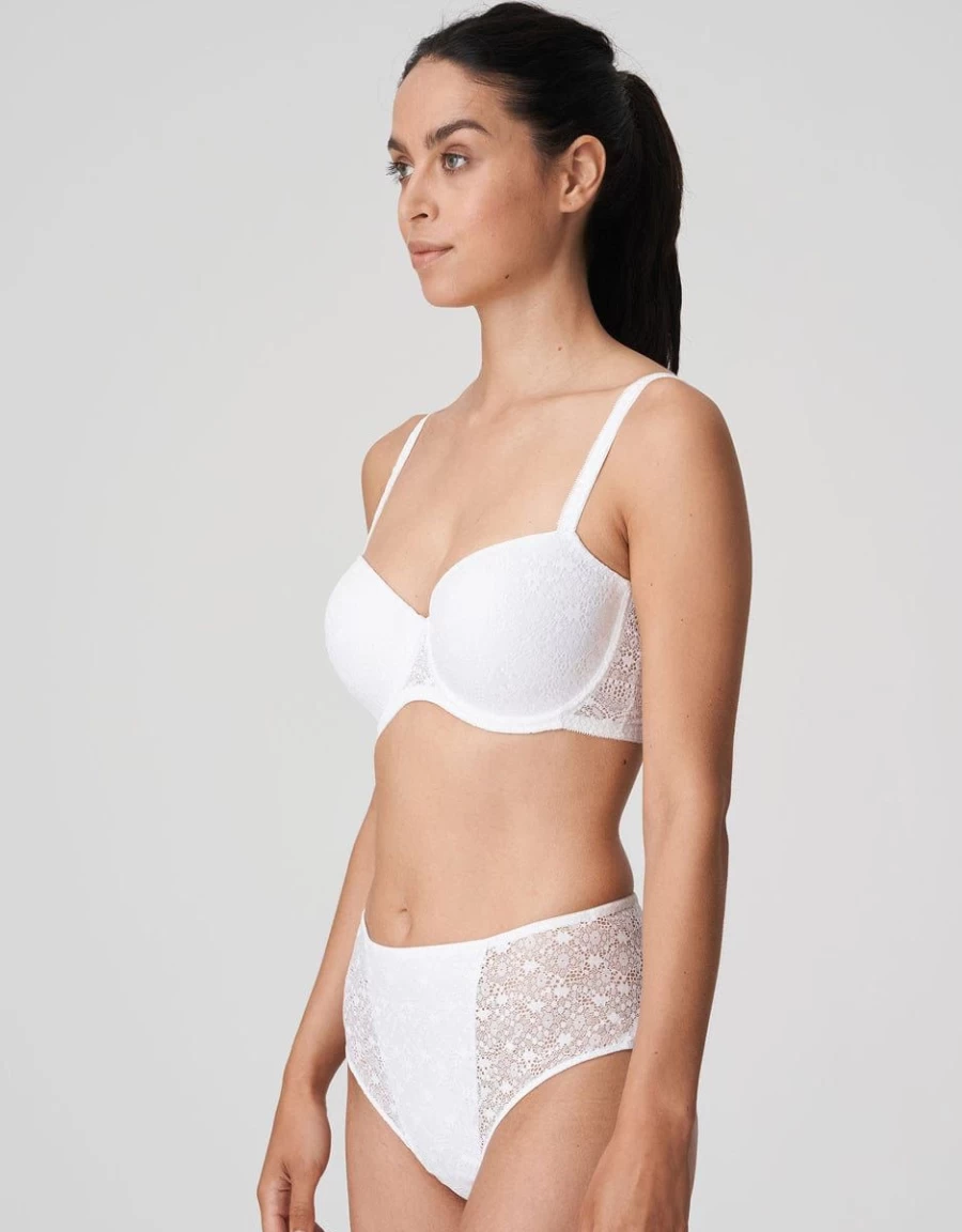 Prima Donna Twist Epirus Padded Balcony Bra in White | Supportive Comfort Lingerie