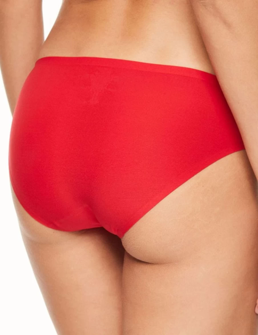 Chantelle Soft Stretch Bikini Brief - Comfortable Red Lingerie Underwear for Women
