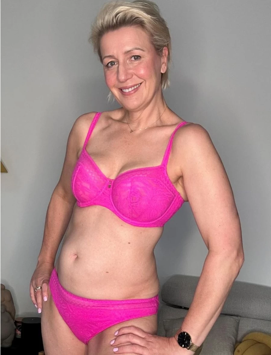 Prima Donna Twist Palermo Balcony Bra with Vertical Seam and Cactus Flower Design