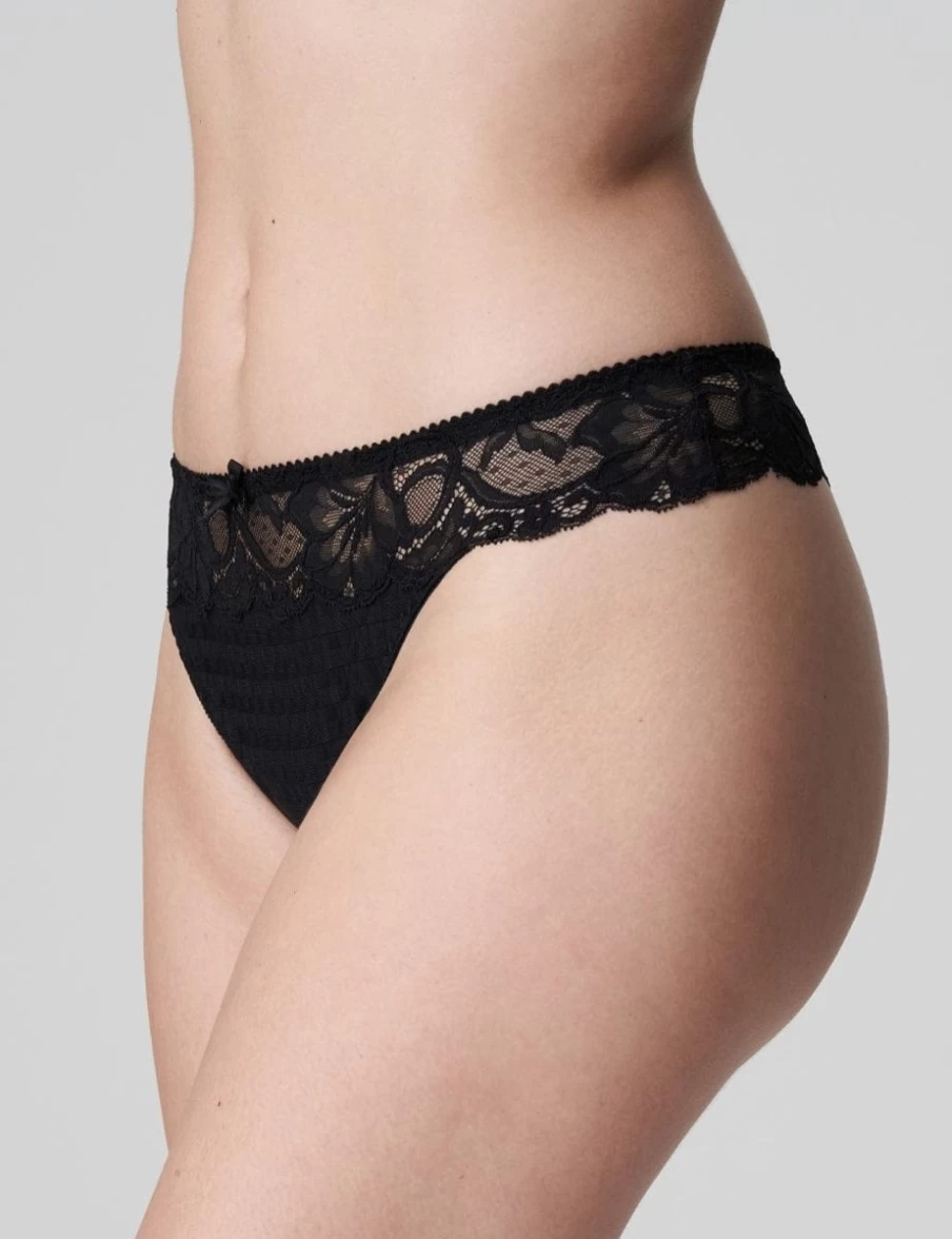 Prima Donna Madison Black Thong - Luxury Women's Underwear