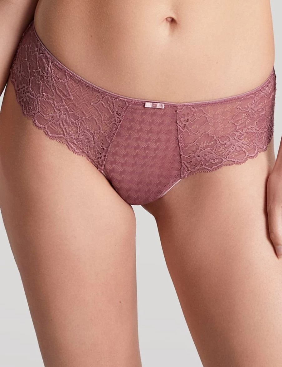 Panache Envy Thong Rose Mauve - Supportive Underwire Thong Bra for Women