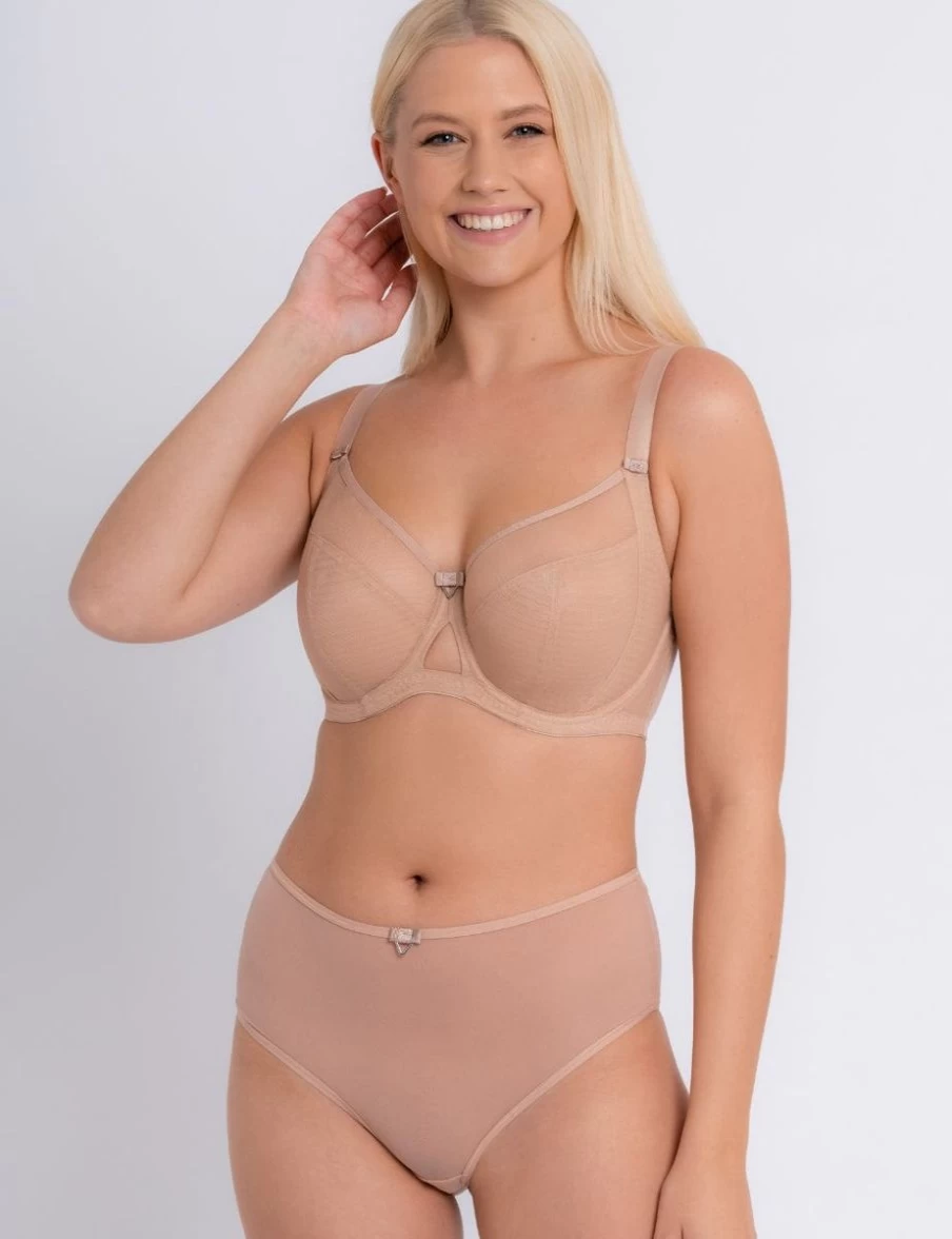Curvy Kate Victory Balcony Bra in Latte - Supportive Full Cup Lingerie for Women