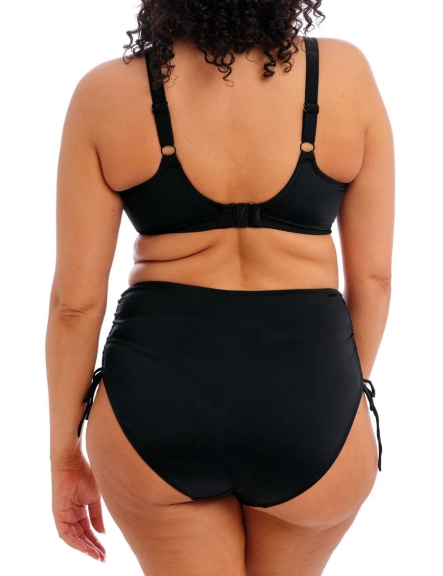 Elomi Plain Sailing Underwire Plunge Bikini Top in Black for Women
