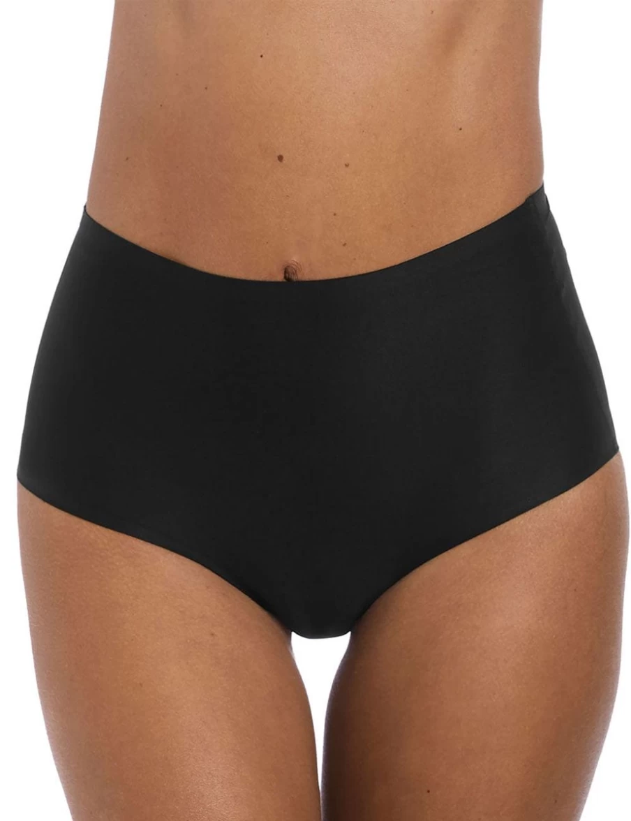 Fantasie Smoothease Seamless Full Brief Underwear - Invisible Stretch Comfort in Black