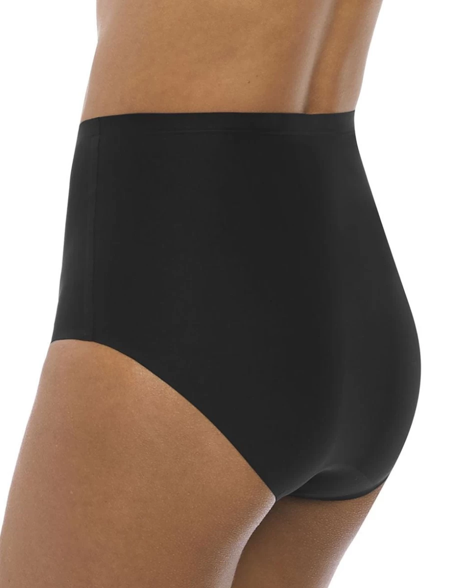 Fantasie Smoothease Seamless Full Brief Underwear - Invisible Stretch Comfort in Black