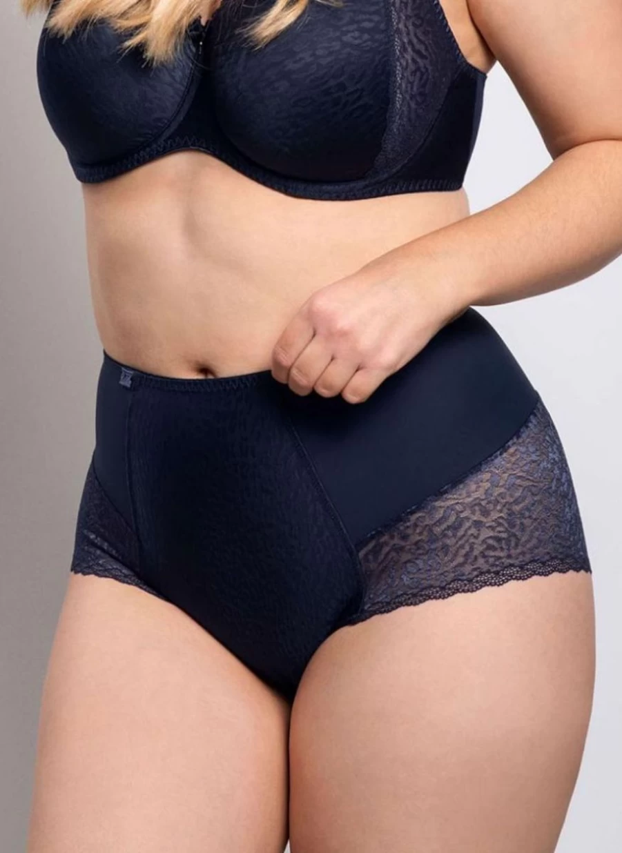 Ulla Lynn High Waist Denim Briefs - Vintage Inspired Women's Underwear