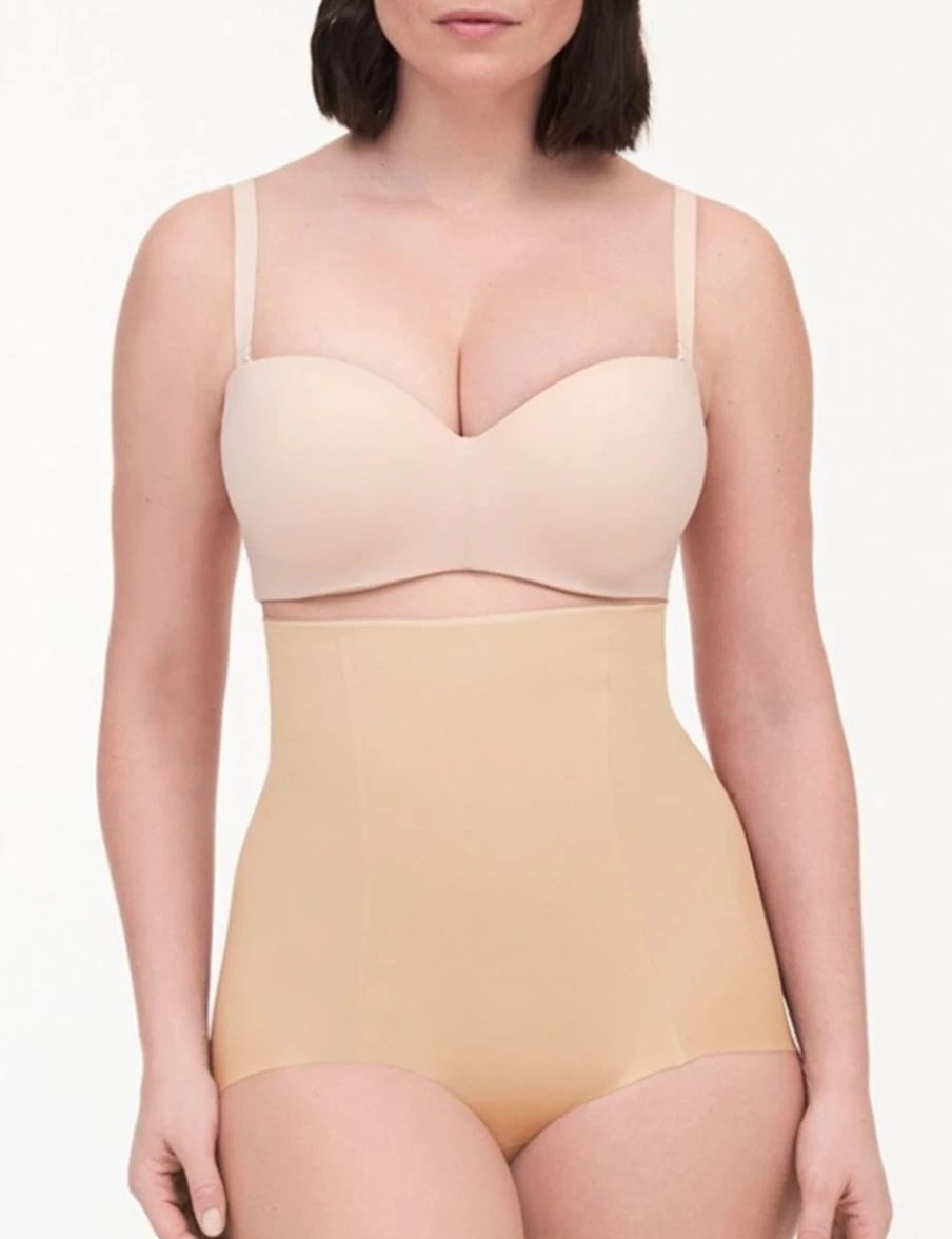 Chantelle High Waist Shaping Panties for Women - Nude Tummy Control Underwear