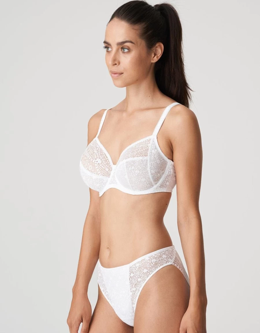 Prima Donna Twist Epirus Full Cup Bra in White | Supportive Luxury Lingerie