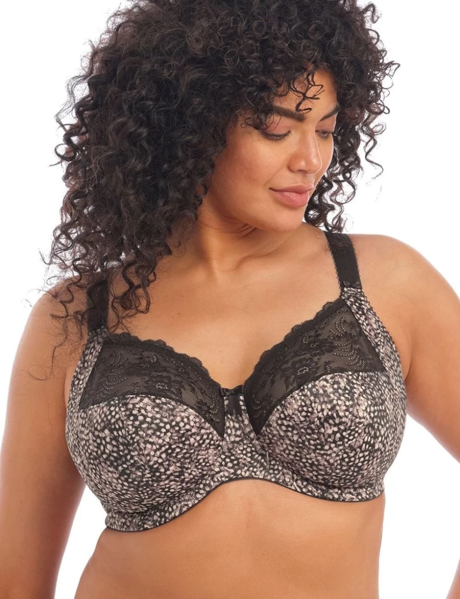 Elomi Morgan UW Bra in Ebony Print - Supportive Full Cup Underwire Bra by Elomi