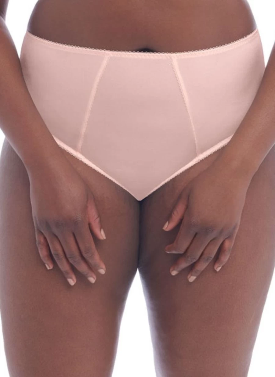 Goddess Keira Pearl Embellished Blush Brief - Elegant Lingerie with Pearl Details