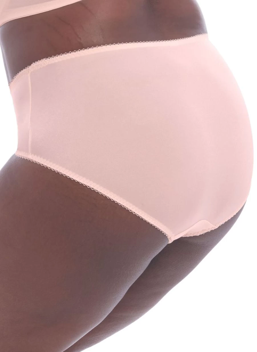 Goddess Keira Pearl Embellished Blush Brief - Elegant Lingerie with Pearl Details