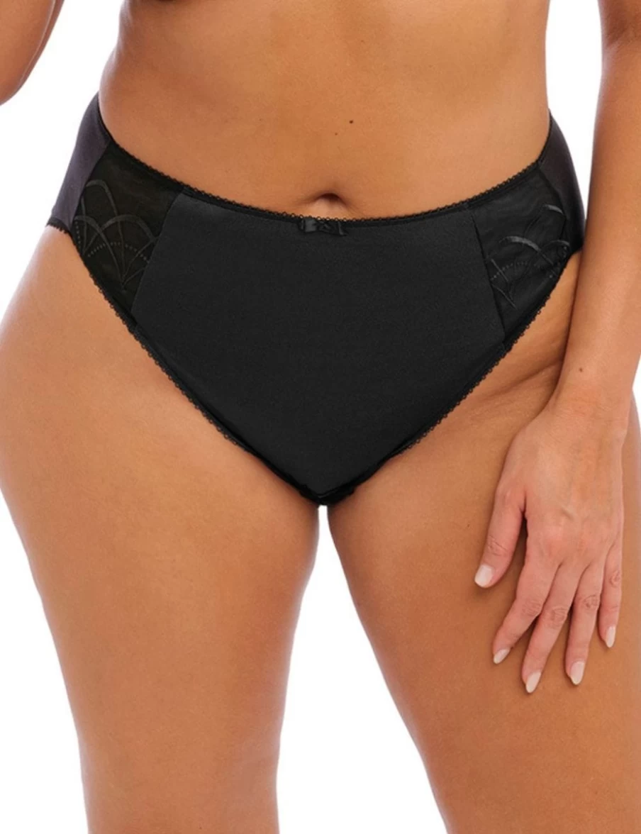 Elomi Cate Brief Black - Supportive Full Brief Underwear for Women by Elomi