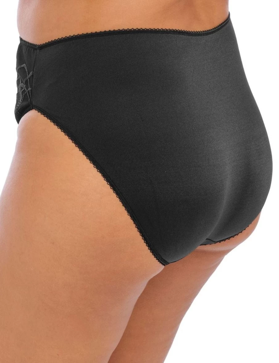 Elomi Cate Brief Black - Supportive Full Brief Underwear for Women by Elomi