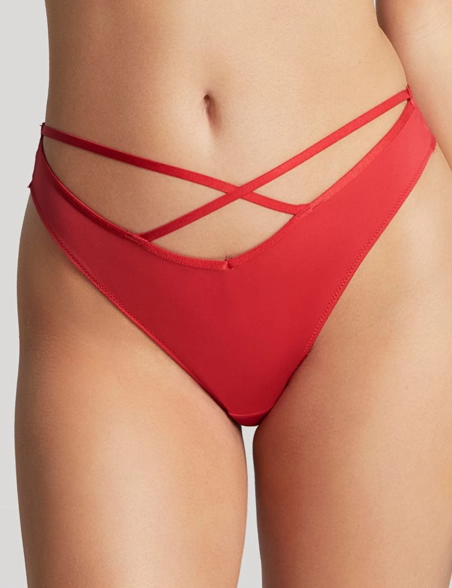 Panache Faith Amour Brazilian Brief Underwear in Scarlet Red - Comfortable Lingerie by Panache