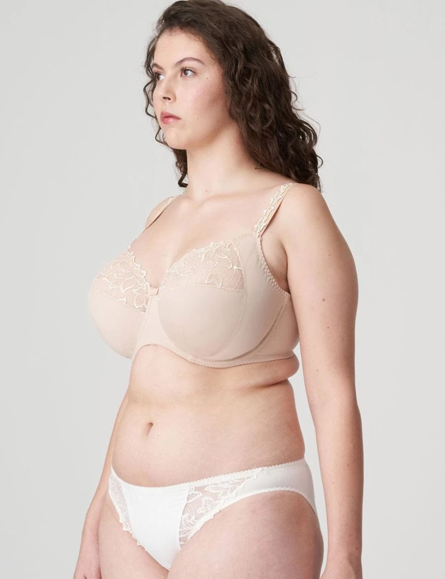 Prima Donna Deauville Full Cup Bra in Caffe Latte - Comfortable Plain Lace Underwear